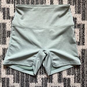 Mint Green Women's High-Waisted Shorts